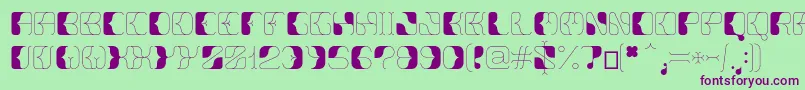 Anitta Font – Purple Fonts on Green Background