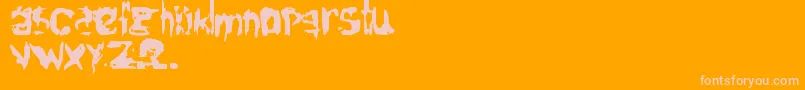 ElectricChair Font – Pink Fonts on Orange Background