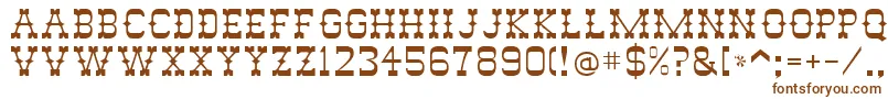 AbananRegular Font – Brown Fonts on White Background