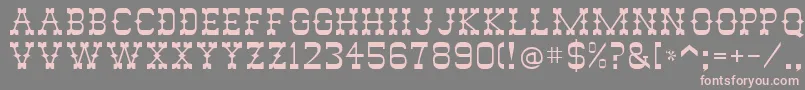 AbananRegular-Schriftart – Rosa Schriften auf grauem Hintergrund