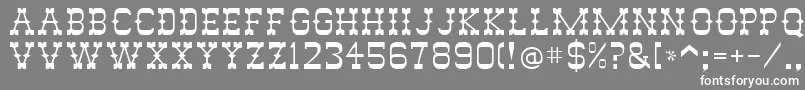 フォントAbananRegular – 灰色の背景に白い文字