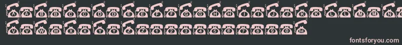 IJustCall Font – Pink Fonts on Black Background