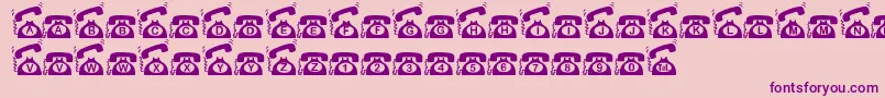 Weitere Informationen zur IJustCall-Schriftart IJustCall-Schriftart – Violette Schriften auf rosa Hintergrund