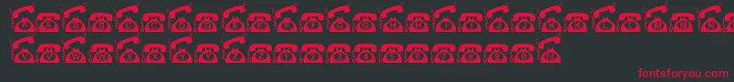 IJustCall Font – Red Fonts on Black Background