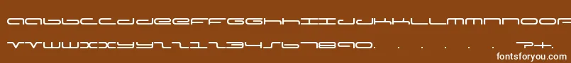 フォントAdams – 茶色の背景に白い文字