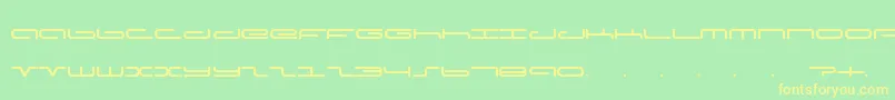 Adams Font – Yellow Fonts on Green Background