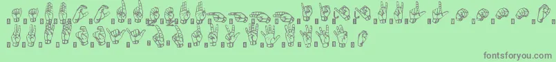 Más sobre la fuente SignsLanguageTfb fuente SignsLanguageTfb – Fuentes Grises Sobre Fondo Verde