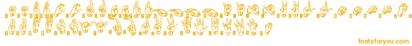 SignsLanguageTfb Font – Orange Fonts