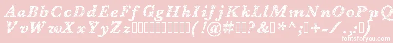 Blearydays Font – White Fonts on Pink Background