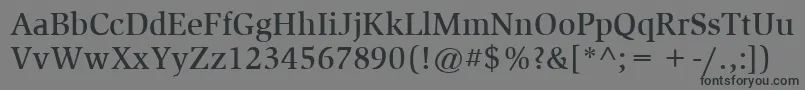 ItcSlimbachLtMedium Font – Black Fonts on Gray Background