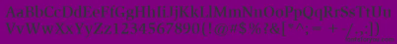 フォントItcSlimbachLtMedium – 紫の背景に黒い文字