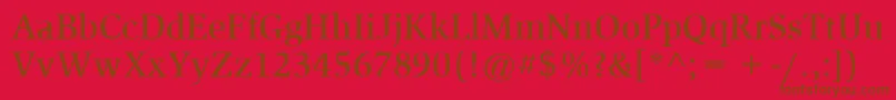 ItcSlimbachLtMedium Font – Brown Fonts on Red Background