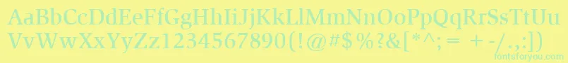 More about ItcSlimbachLtMedium Font ItcSlimbachLtMedium Font – Green Fonts on Yellow Background