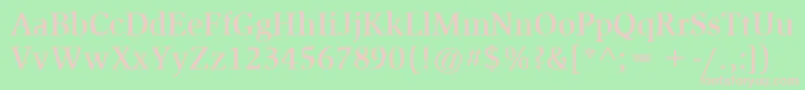ItcSlimbachLtMedium Font – Pink Fonts on Green Background