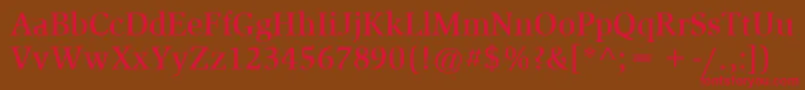ItcSlimbachLtMedium Font – Red Fonts on Brown Background