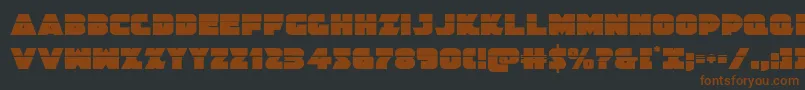 Jedisflaser Font – Brown Fonts on Black Background