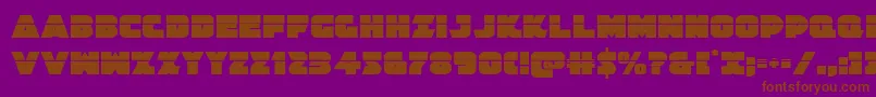 Jedisflaser Font – Brown Fonts on Purple Background