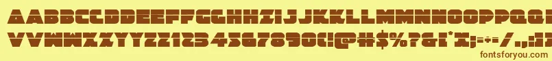 Jedisflaser Font – Brown Fonts on Yellow Background