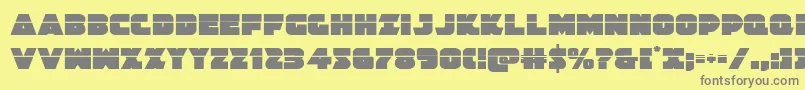 Jedisflaser Font – Gray Fonts on Yellow Background