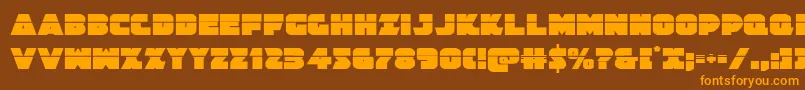 Jedisflaser Font – Orange Fonts on Brown Background