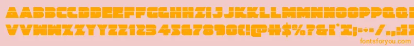Jedisflaser Font – Orange Fonts on Pink Background