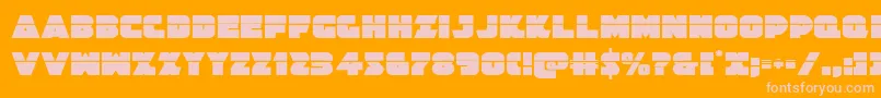 Jedisflaser Font – Pink Fonts on Orange Background
