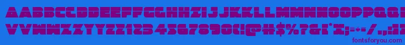Jedisflaser Font – Purple Fonts on Blue Background