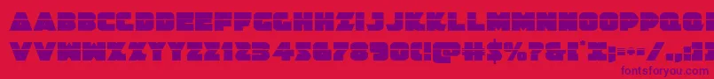 Jedisflaser Font – Purple Fonts on Red Background