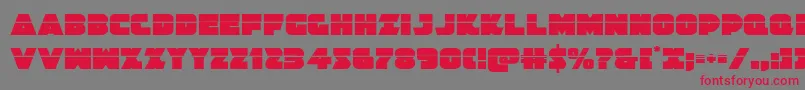 Jedisflaser Font – Red Fonts on Gray Background