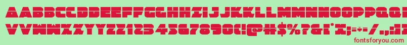 Jedisflaser Font – Red Fonts on Green Background