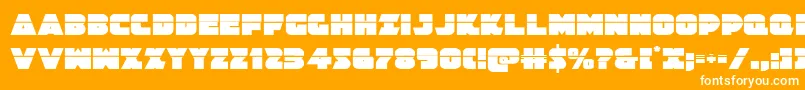 Jedisflaser Font – White Fonts on Orange Background