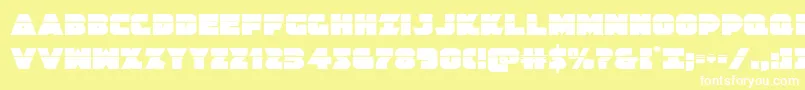 Jedisflaser Font – White Fonts on Yellow Background