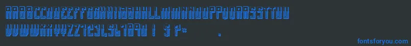 MexicanFiestaBold Font – Blue Fonts on Black Background
