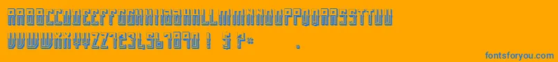 MexicanFiestaBold Font – Blue Fonts on Orange Background