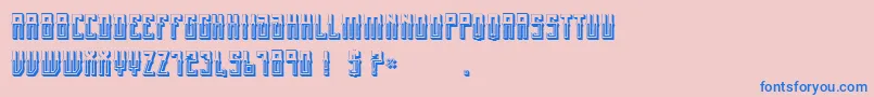 MexicanFiestaBold Font – Blue Fonts on Pink Background