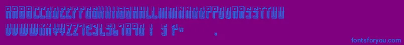 Шрифт MexicanFiestaBold – синие шрифты на фиолетовом фоне