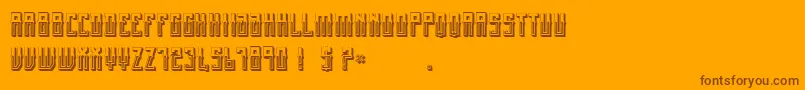 MexicanFiestaBold Font – Brown Fonts on Orange Background