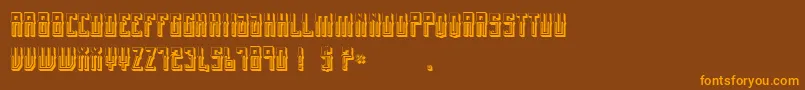 MexicanFiestaBold Font – Orange Fonts on Brown Background