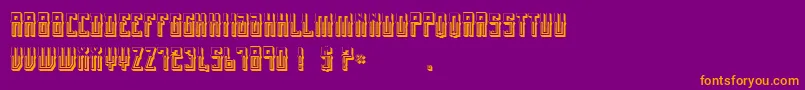 MexicanFiestaBold Font – Orange Fonts on Purple Background