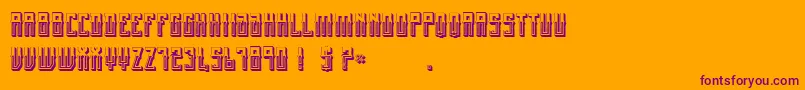 Шрифт MexicanFiestaBold – фиолетовые шрифты на оранжевом фоне
