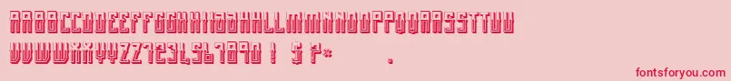 MexicanFiestaBold Font – Red Fonts on Pink Background