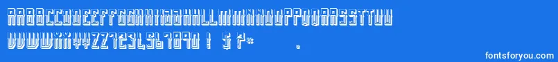 MexicanFiestaBold Font – White Fonts on Blue Background