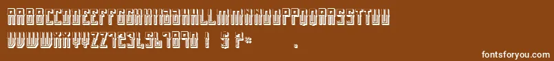 MexicanFiestaBold Font – White Fonts on Brown Background