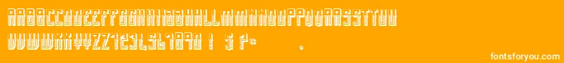 MexicanFiestaBold Font – White Fonts on Orange Background