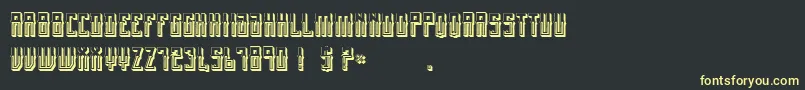MexicanFiestaBold Font – Yellow Fonts on Black Background