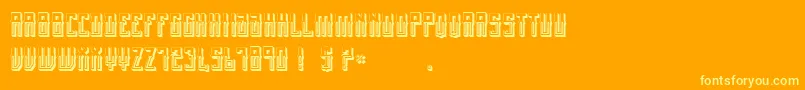 MexicanFiestaBold Font – Yellow Fonts on Orange Background