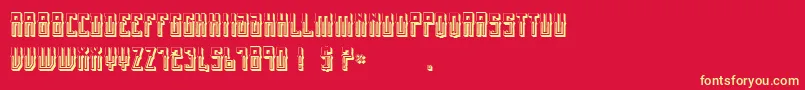 MexicanFiestaBold Font – Yellow Fonts on Red Background