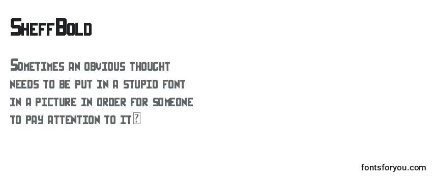 SheffBold Font