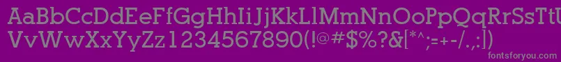 Шрифт PogoSsiBold – серые шрифты на фиолетовом фоне