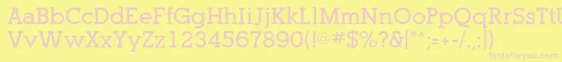 PogoSsiBold Font – Pink Fonts on Yellow Background